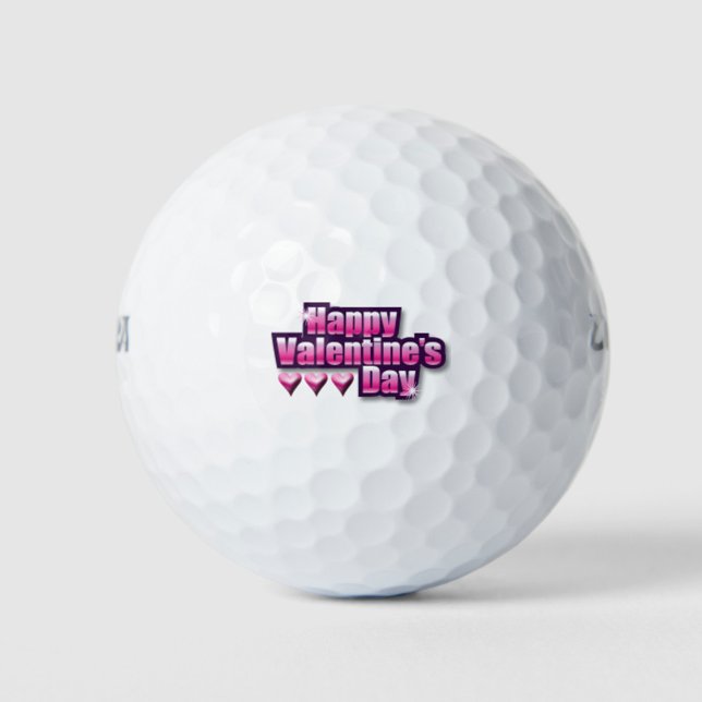 Pelotas De Golf Feliz Día de San Valentín (Subido por el creador)