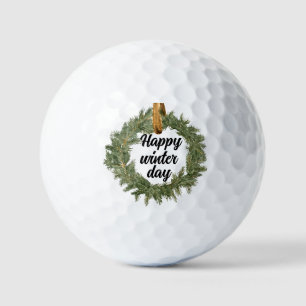 Pelotas De Golf Feliz Día del Invierno
