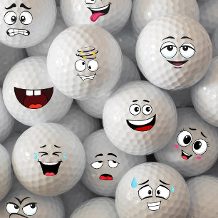 Pelotas De Golf Feliz Emotión