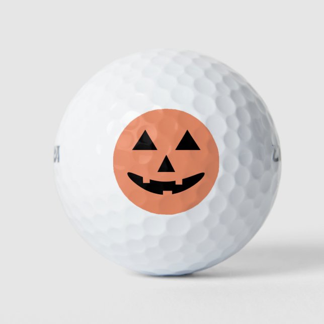 Pelotas De Golf Feliz Halloween Jack O'Lantern Pumpkin (Anverso)