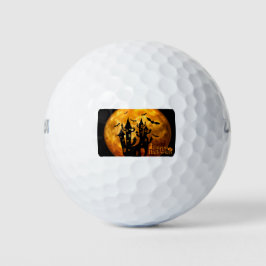 Pelotas De Golf Feliz Halloween (luna llena)