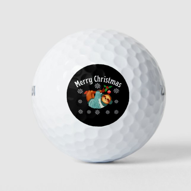 Pelotas De Golf Feliz Navidad (Anverso)