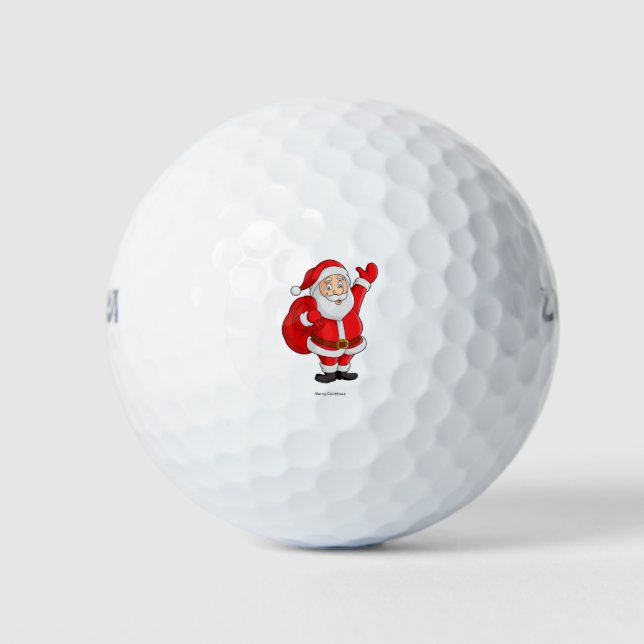 Pelotas De Golf Feliz Navidad (Anverso)