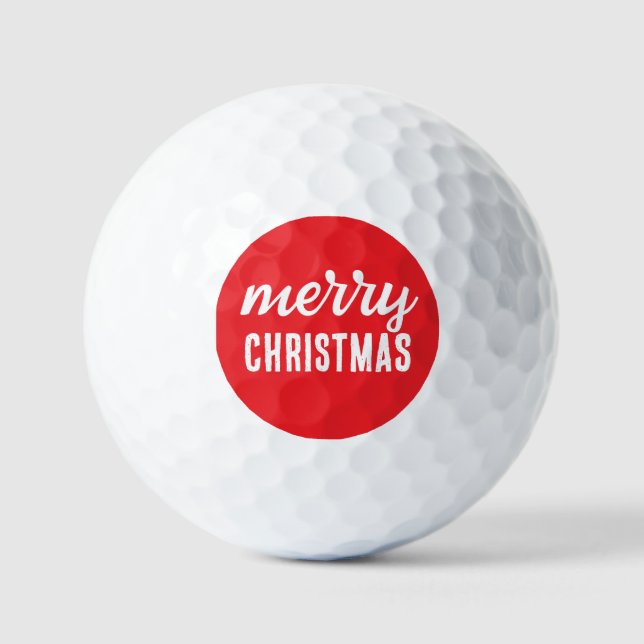 Pelotas De Golf Feliz Navidad (Anverso)