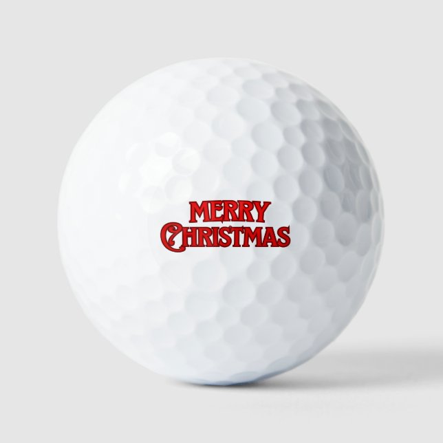 Pelotas De Golf Feliz Navidad (Anverso)