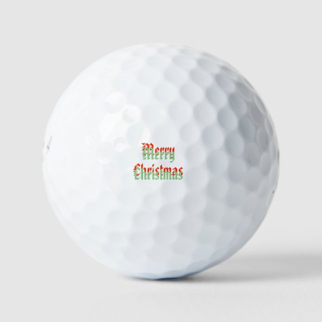 Pelotas De Golf Feliz Navidad, (Anverso)