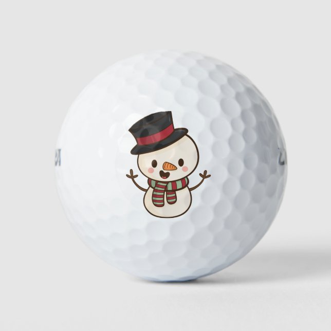 Pelotas De Golf Feliz Navidad (Anverso)