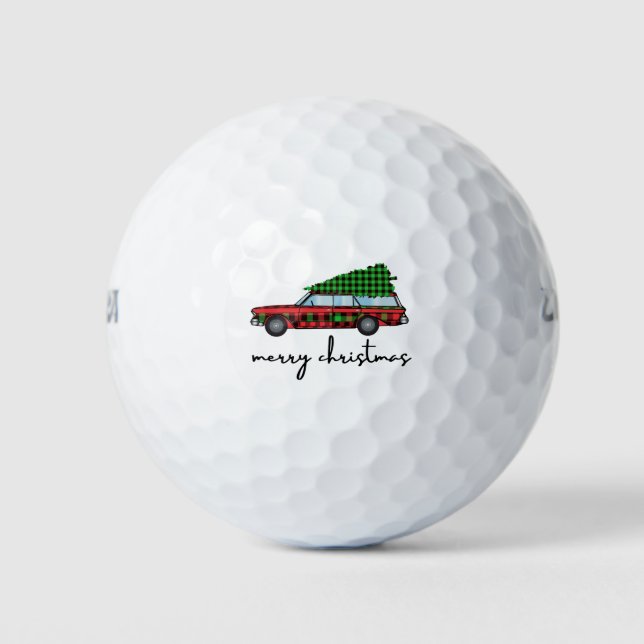 Pelotas De Golf Feliz Navidad (Anverso)