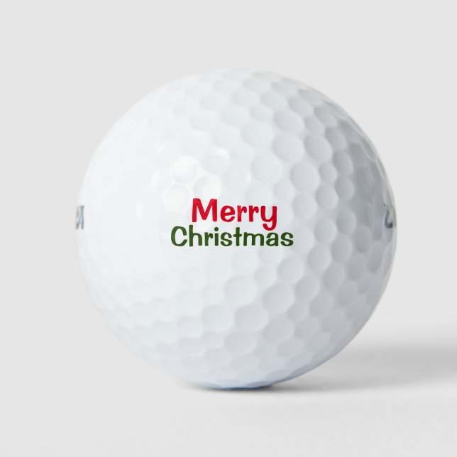 Pelotas De Golf Feliz Navidad (Anverso)