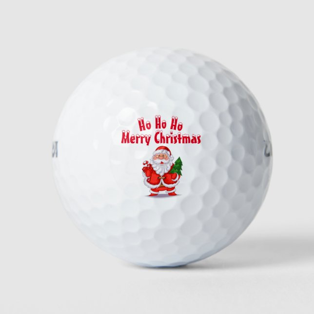 Pelotas De Golf Feliz Navidad (Anverso)