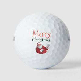 Pelotas De Golf Feliz Navidad a los golfistas con Santa