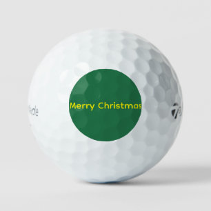 Pelotas De Golf Feliz Navidad Verde
