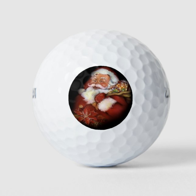 Pelotas De Golf Feliz Papá Noel (Anverso)