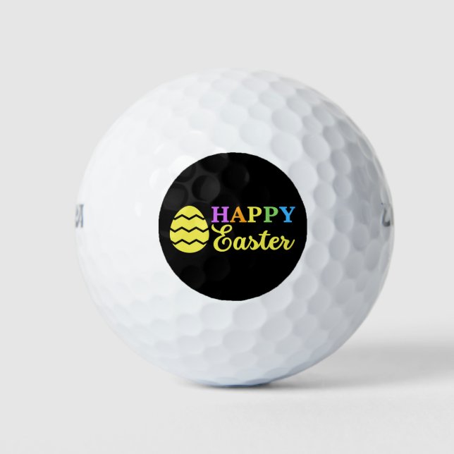 Pelotas De Golf Feliz Pascua (Anverso)