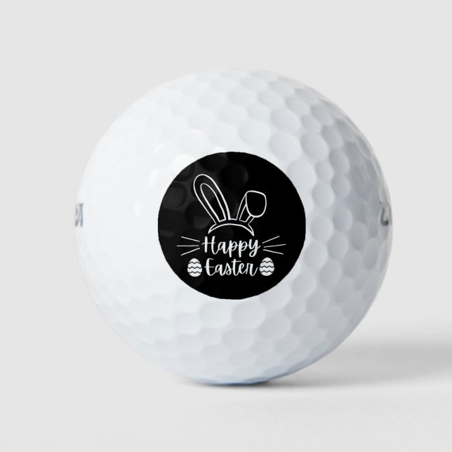 Pelotas De Golf Feliz Pascua (Anverso)