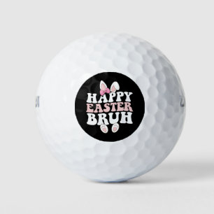 Pelotas De Golf Feliz Pascua Bruh Bro Bunny Egt Hunt Groovy Retro