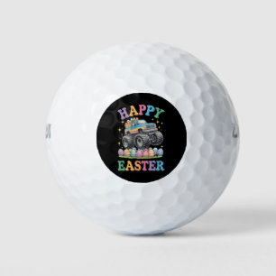 Pelotas De Golf Feliz Pascua Camión Monstruo Divertido Aplasta Hue