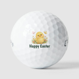 Pelotas De Golf Feliz Pascua de Resurrección con Pollo de Golf 