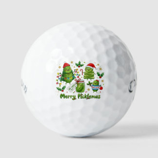 Pelotas De Golf Feliz Picklemas Personajes de Pepino de Navidad 