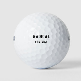 PELOTAS DE GOLF FEMINISTA RADICAL