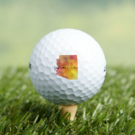 Pelotas De Golf Fénix acuarela Arizona
