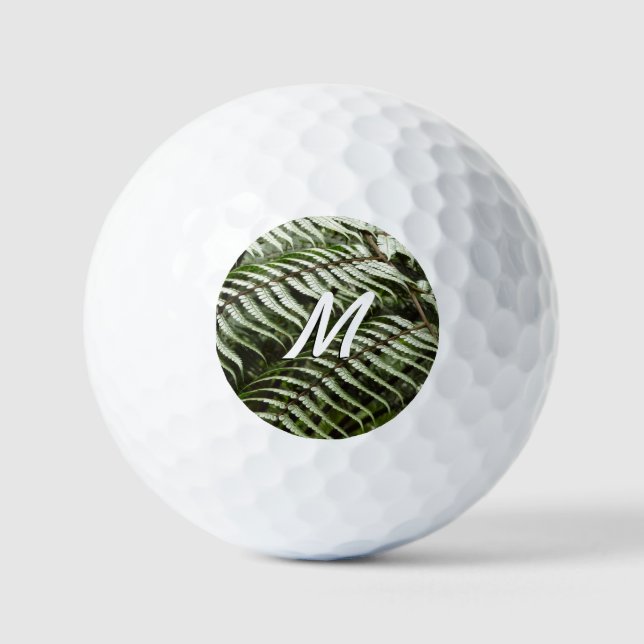 Pelotas De Golf Fern Fronds II Naturaleza verde oscura (Anverso)