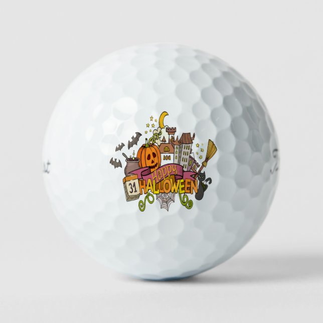 Pelotas De Golf Festival de Halloween (Anverso)
