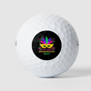 Pelotas De Golf Festival de Mardi Gras Que Comiencen Las Travesura