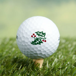 Pelotas De Golf Festividades de los Navidades de los Holly y los B
