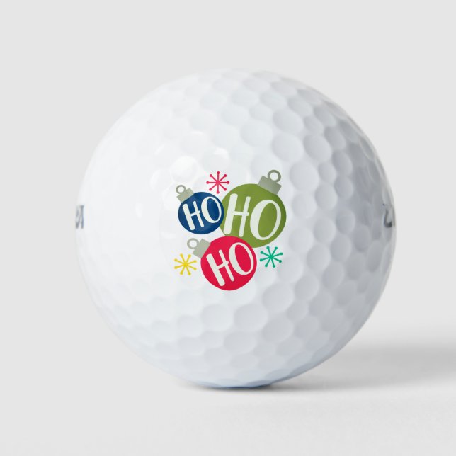 Pelotas De Golf Festividades navideñas en Ho Ho Ho (Anverso)