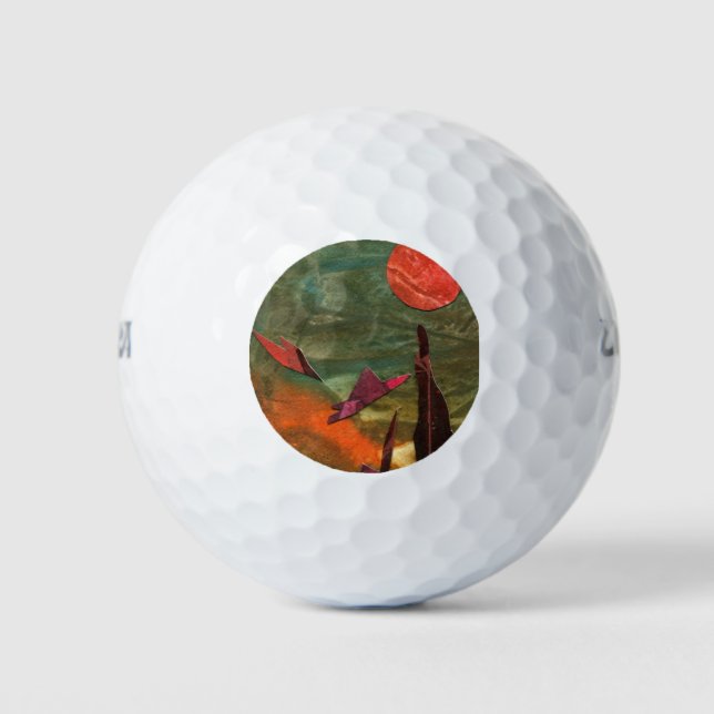 Pelotas De Golf Ficción "Aves de Fuego" formas de vida alienígenas (Anverso)