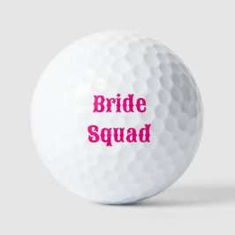 Pelotas De Golf Fiesta de Despedida de Soltera Squad de Novia