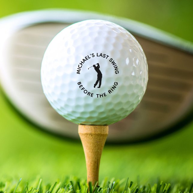Pelotas De Golf Fiesta de Soltero Último Swing Antes de la Sortija ( Bachelor Party Last Swing Before The Ring Golf Balls)