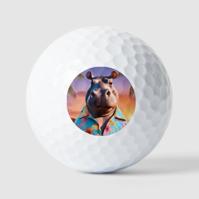 Pelotas De Golf Fiesta Hippotamus (Anverso)