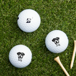 Pelotas De Golf Firma de nombre personalizado de Rottweiler