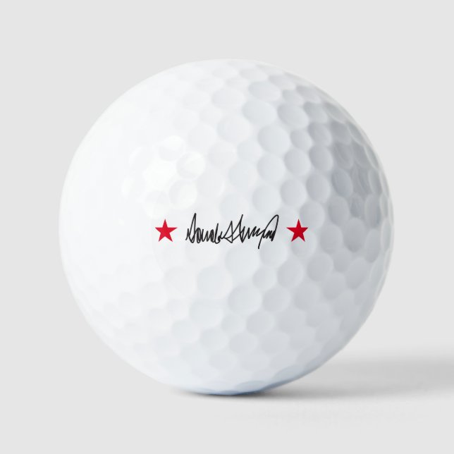 Pelotas De Golf Firma Trump (Anverso)