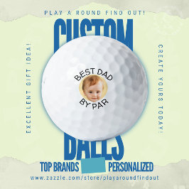 Pelotas De Golf First Fathers Day Golf Dad Photo Best Dad By Par