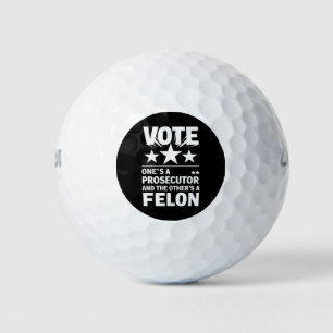 Pelotas De Golf Fiscal contra votante delincuente divertido políti