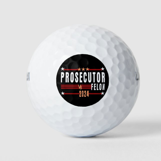 Pelotas De Golf Fiscal Vs Felon 2024 Golf Balls (Anverso)