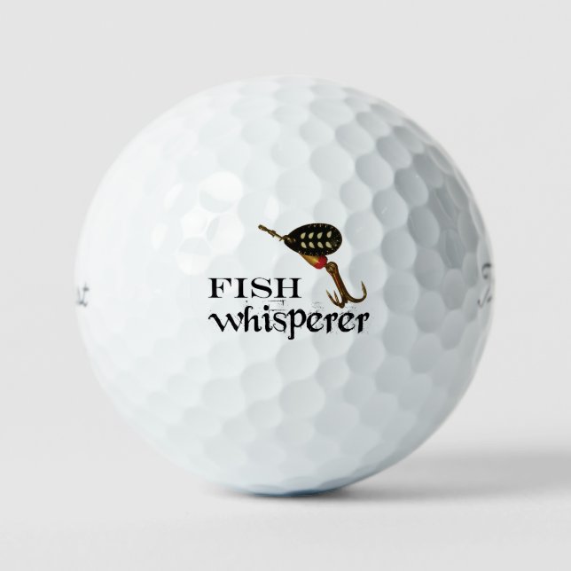 Pelotas De Golf Fish Whisperer Golf Balls (Anverso)
