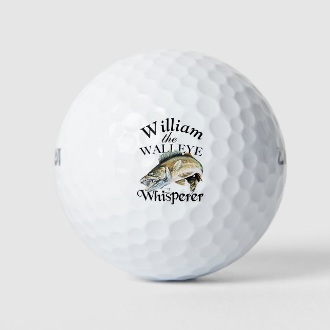 Pelotas De Golf Fisherman de Walleye Whisperer personalizado (Anverso)