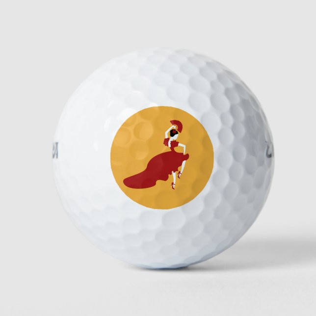 Pelotas De Golf Flamenco Dancer Golf Balls (Anverso)