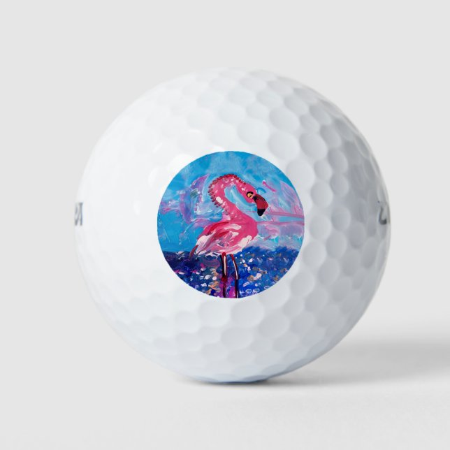 Pelotas De Golf Flamingo (Anverso)