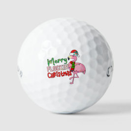 Pelotas De Golf Flamingo Feliz Navidad, Llamada de diseño personal