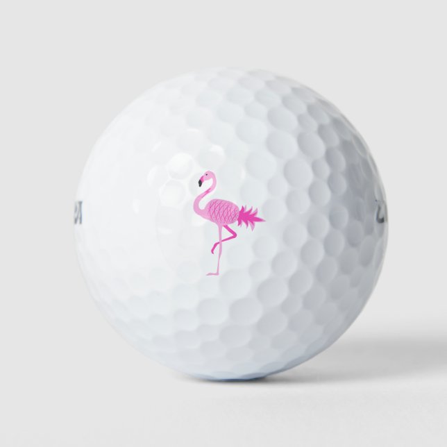 Pelotas De Golf Flamingo Pineapple (Anverso)
