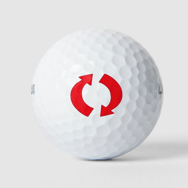 Pelotas De Golf Flechas de rotación (Anverso)