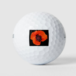 Pelotas De Golf fleur de pavot après la pluie