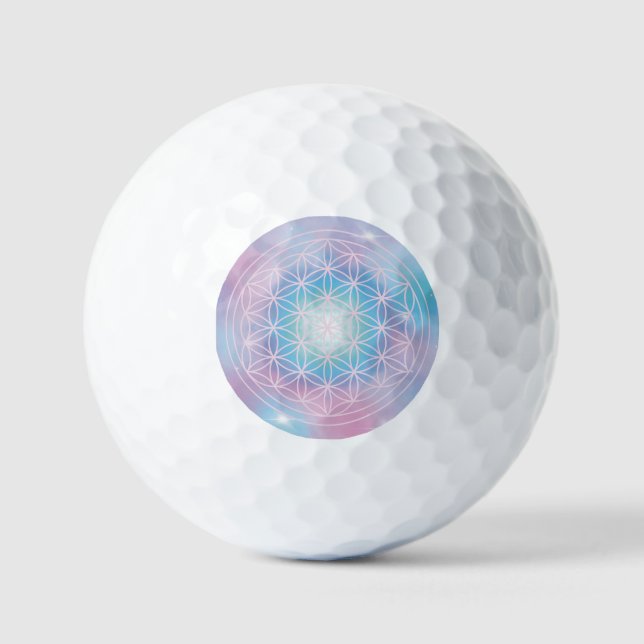 Pelotas De Golf Flor Celestial – Geometría Sagrada (Anverso)