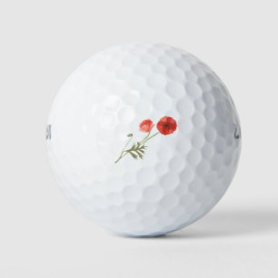 Pelotas De Golf Flor de amapola