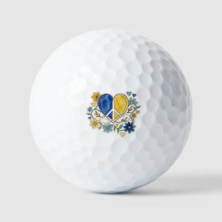Pelotas De Golf Flor de Amor y Paz